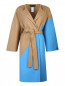 Пальто из шерсти, удлиненное, с поясом Marina Rinaldi  –  Общий вид