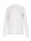 Блуза из шелка и хлопка  с вышивкой N21  –  Общий вид
