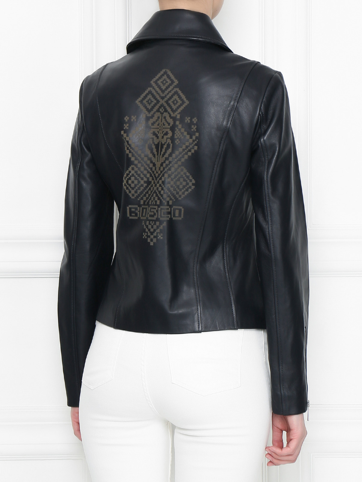 Куртка-косуха из кожи BOSCO  –  МодельВерхНиз1  – Цвет:  Черный