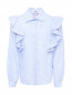 Блуза из смешанной ткани с узором MSGM  –  Общий вид