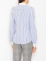 Блуза из хлопка с узором полоска Moschino  –  МодельВерхНиз1