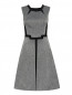 Платье-мини с узором и контрастной отделкой Sportmax  –  Общий вид