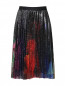 Юбка-миди с узором декорированная пайетками Marina Rinaldi  –  Общий вид