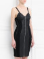 Платье из шерсти с контрастной отделкой Jean Paul Gaultier  –  Модель Верх-Низ