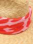 Соломенная шляпа с контрастным платком Ermanno Scervino  –  Деталь