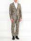 Пиджак из льна с цветочным узором Etro  –  Модель Общий вид