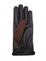 Комбинированные перчатки из кожи LARDINI  –  Обтравка1
