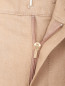 Шорты-бермуды из хлопка и льна Max Mara  –  Деталь