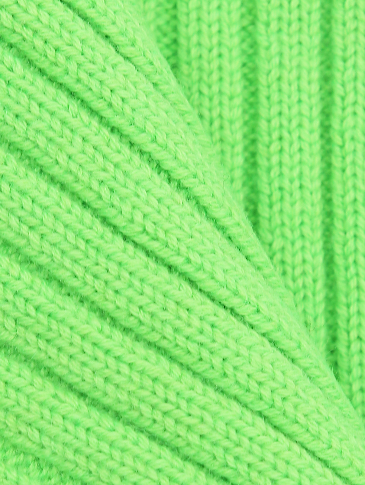 Однотонный шарф-снуд из шерсти и хлопка Diesel  –  Деталь  – Цвет:  Зеленый