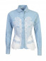Блуза из хлопка и льна с кружевом Ermanno Scervino  –  Общий вид