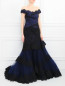 Платье-макси со шлейфом декорированное кружевом Carolina Herrera  –  Модель Общий вид