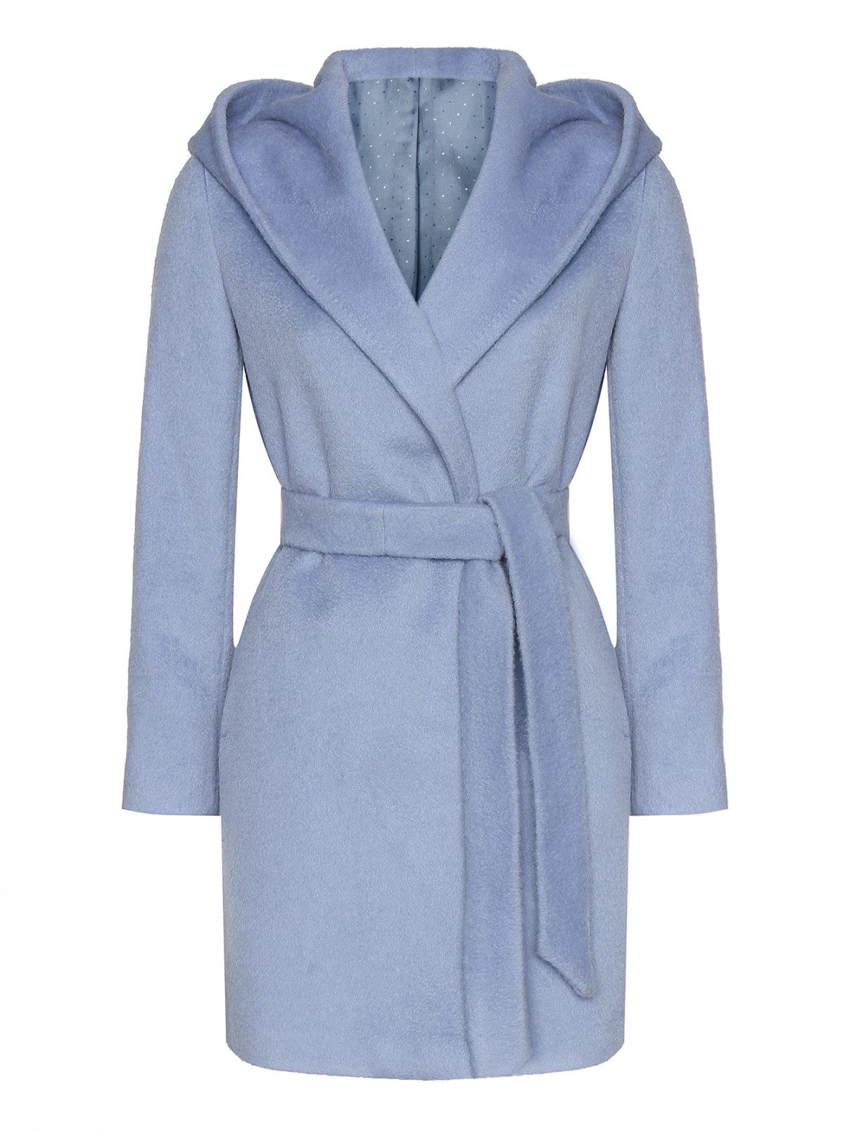 Пальто с капюшоном PennyBlack  –  Общий вид  – Цвет:  Синий