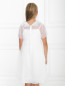 Платье из шелка с цветочной аппликацией MiMiSol  –  МодельВерхНиз1