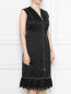 Платье из эластичной ткани на молнии Marina Rinaldi  –  МодельВерхНиз
