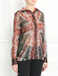 Блуза с цветочным узором Jean Paul Gaultier  –  Модель Верх-Низ