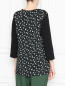 Блуза из ткани с принтом Marina Rinaldi  –  МодельВерхНиз1