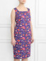 Платье из хлопка с цветочным узором Marina Rinaldi  –  Модель Верх-Низ