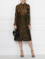 Юбка хлопковая с животным узором 3.1 Phillip Lim  –  МодельОбщийВид