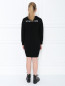 Платье трикотажное с аппликацией Givenchy  –  МодельВерхНиз1