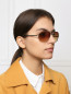 Солнцезащитные очки в металлической оправе Dita  –  МодельОбщийВид
