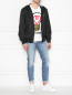Куртка на молнии с логотипом Love Moschino  –  МодельОбщийВид