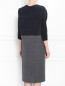 Платье-футляр из гофрированной ткани Persona by Marina Rinaldi  –  Модель Верх-Низ1
