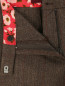 Широкие брюки из смесовой шерсти Kenzo  –  Деталь