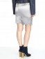 Шелковая мини-юбка с декорированным кожаным поясом Philosophy di Alberta Ferretti  –  Модель Верх-Низ1