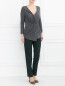 Блуза из смешанной шерсти с драпировкой Alberta Ferretti  –  Модель Общий вид
