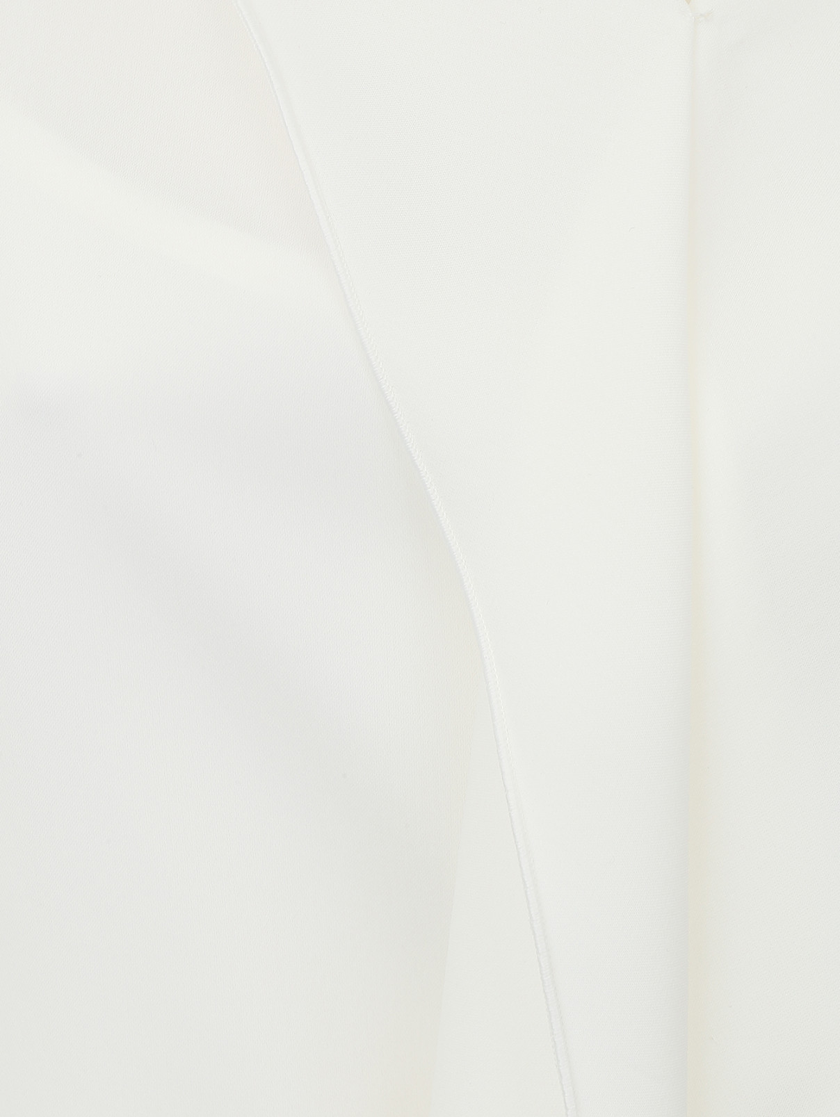 Блуза с драпировкой Marina Rinaldi  –  Деталь1  – Цвет:  Белый
