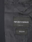 Пиджак однобортный из шерсти Emporio Armani  –  Деталь2