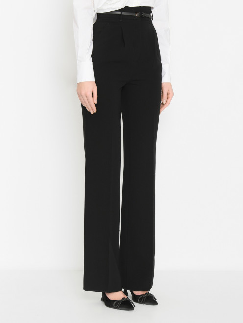 Брюки-палаццо с ремнем Max Mara - МодельВерхНиз