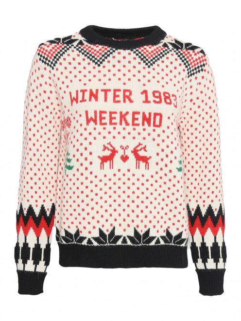 Джемпер с узором с длинными рукавами Weekend Max Mara - Общий вид