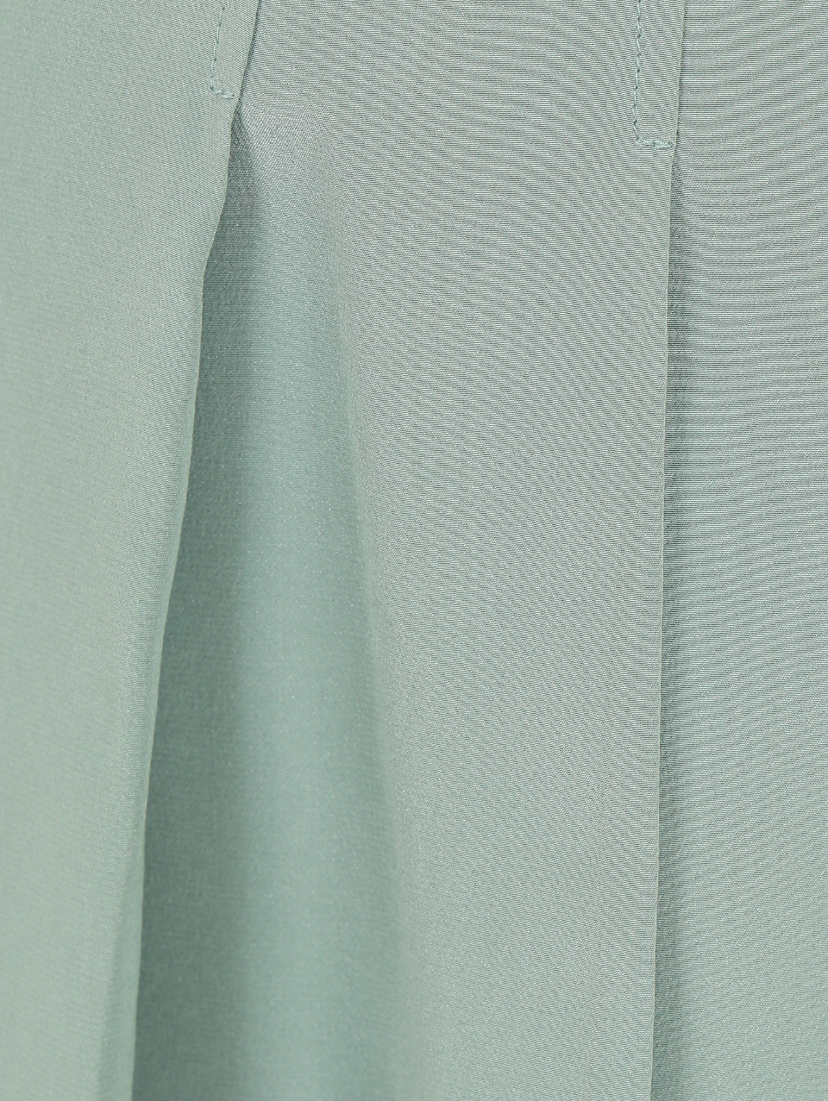 Юбка-мини из шелка с контрастной отделкой Marni  –  Деталь1  – Цвет:  Зеленый