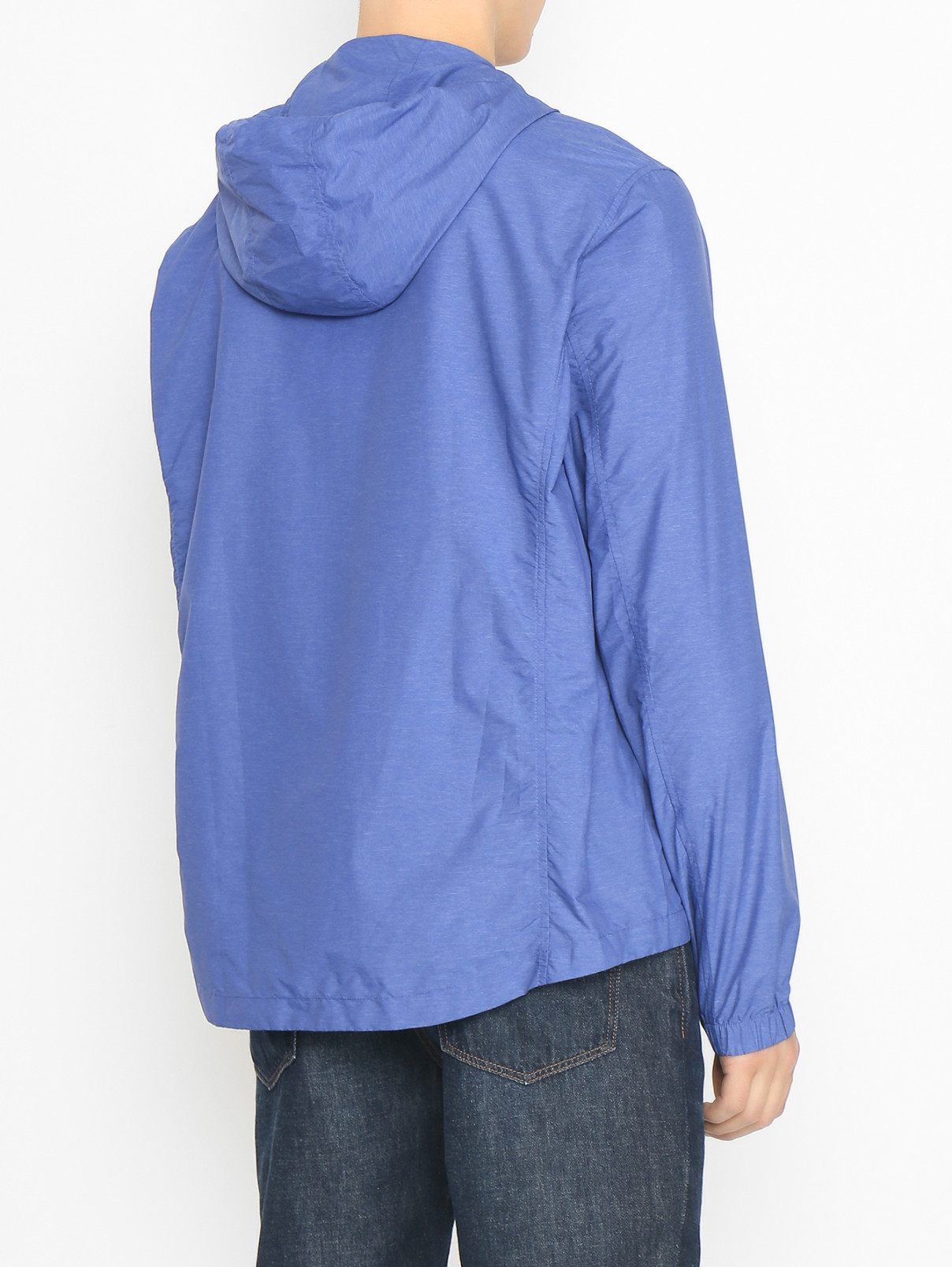 Ветровка на молнии с капюшоном Michael by MK  –  МодельВерхНиз1  – Цвет:  Синий
