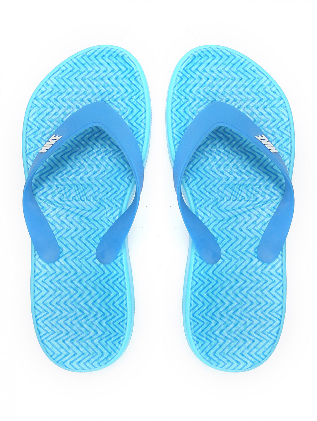 Шлепанцы с логотипом Nike  –  Обтравка3  – Цвет:  Синий