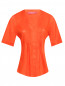 Блуза из льна с коротким рукавом Marina Sport  –  Общий вид