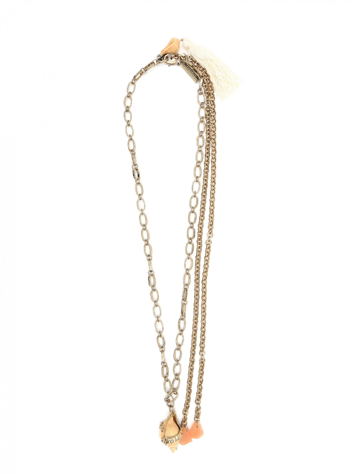 Ожерелье-цепь из металла Weekend Max Mara  –  Общий вид  – Цвет:  Золотой