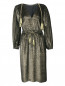 Платье-миди из бархата с открытыми плечами Alberta Ferretti  –  Общий вид