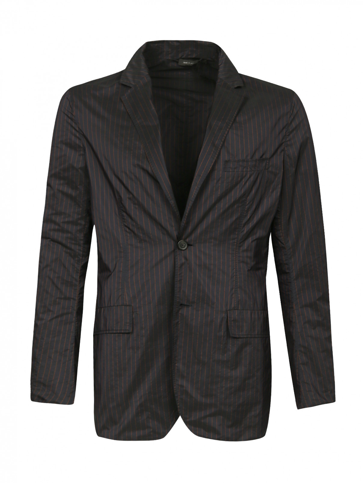 Пиджак с узором "полоска" Jil Sander  –  Общий вид  – Цвет:  Синий