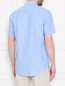 Рубашка из хлопка и льна с коротким рукавом Tommy Hilfiger  –  МодельВерхНиз1