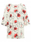 Блуза из шелка с цветочным узором Voyage by Marina Rinaldi  –  Общий вид