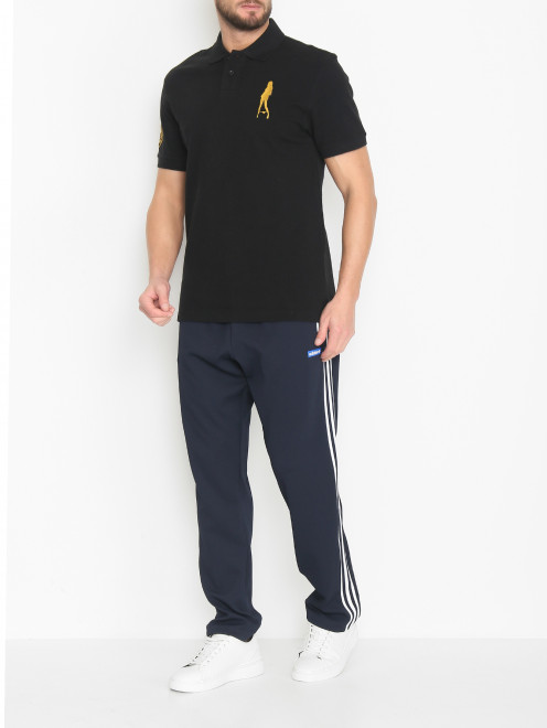 Поло из хлопка с вышивкой Plain Jane Homme - МодельОбщийВид