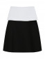 Трикотажная юбка с контрастной баской и молнией Proenza Schouler  –  Общий вид