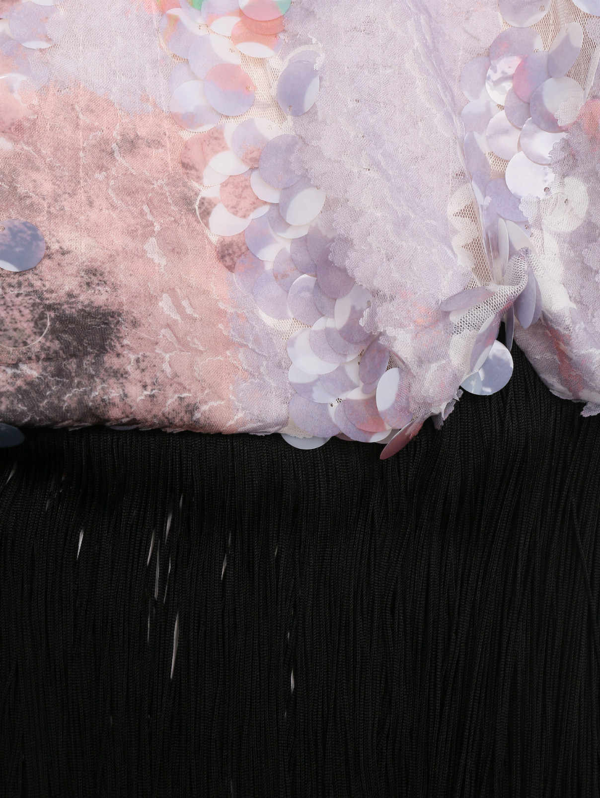 Полупальто с бахромой расшитое пайетками Alessandro De Benedetti  –  Деталь  – Цвет:  Мультиколор