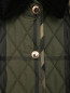 Стеганая куртка из смешанной шерсти на кнопках Burberry  –  Деталь