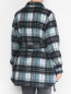 Рубашка-пальто из шерсти с узором "клетка" Marina Rinaldi  –  МодельВерхНиз1