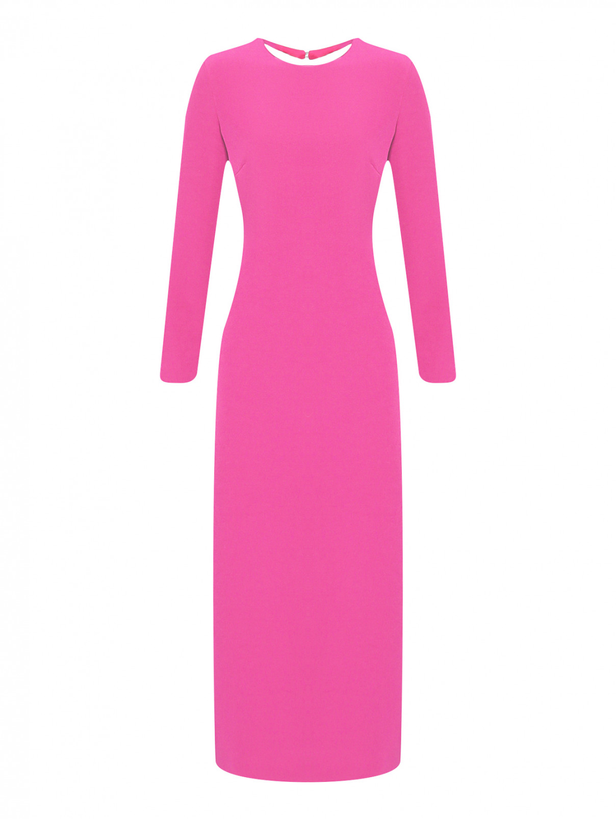 Платье-макси с вырезом на спине P.A.R.O.S.H.  –  Общий вид  – Цвет:  Фиолетовый