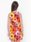 Платье без рукавов с цветочным узором Dolce & Gabbana  –  МодельВерхНиз1