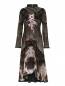 Платье из фактурной ткани с узором и вышивкой Antonio Marras  –  Общий вид